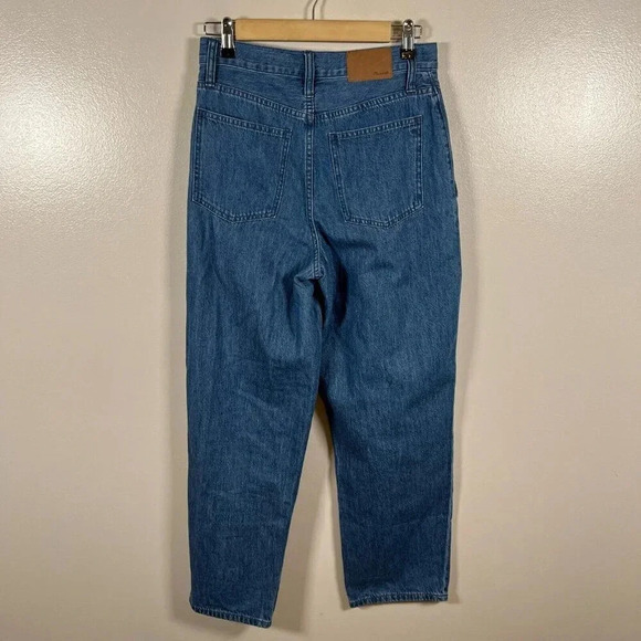 Madewell Western Yoke Jeans Size 25 High Rise Straight Leg Medium Wash Retro - Picture 2 of 9